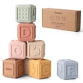 thumbnail image 1 of Baby Blocks YIVEKO, apilables, de silicona blanda, 8 unidades, delicadas, 1 of 7