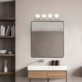 thumbnail image 6 of Design House 519298 Contemporary 4-Light Indoor Vanity Light Dimmable for Bathroom Bedroom Vanity Makeup, Satin Nickel, 6 of 8