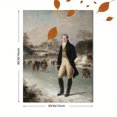 thumbnail image 3 of Vintage Ice Skating Portrait Canvas Wall Art，Winter Scene Decor for Living Room Bedroom Office Hallway Study, 3 of 8