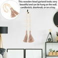thumbnail image 6 of 1pc Wooden Bead with Tassel Rustic Country Decor Home Bead Hanging Accessory, 6 of 6