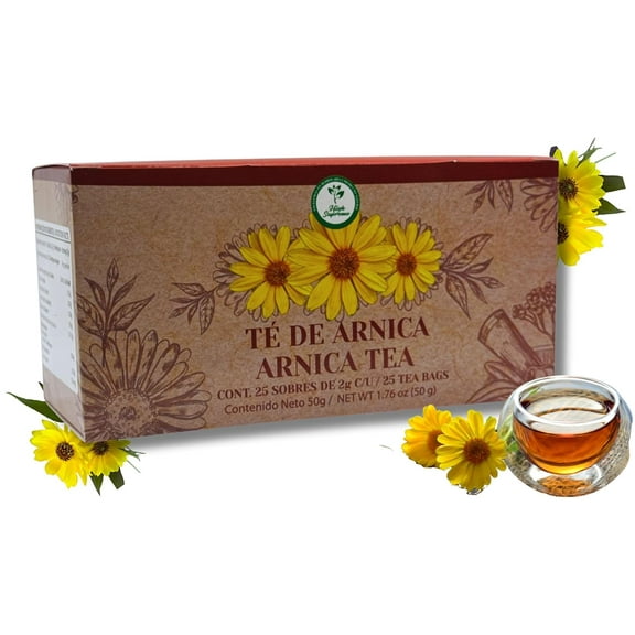 Arnica Tea – 100% Natural, Vegan, Hecho en México | 25 Tea Bags