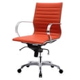 thumbnail image 4 of M365 Vegan Leather Ribbed Office Chair- Chrome Frame, 4 of 5