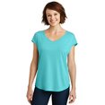 thumbnail image 1 of Discontinued District &174; Femmes Drapey Cross-Back Tee. Dm416 XXL Aqua Ice, 1 of 1