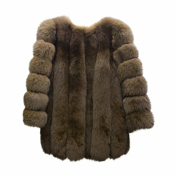 Chaqueta de felpa suelta cálida de invierno de talla grande para mujer Fridja BV0+1853