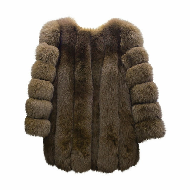 Birdeem Women Plus Size Winter Warm Loose Plush Jacket Coat