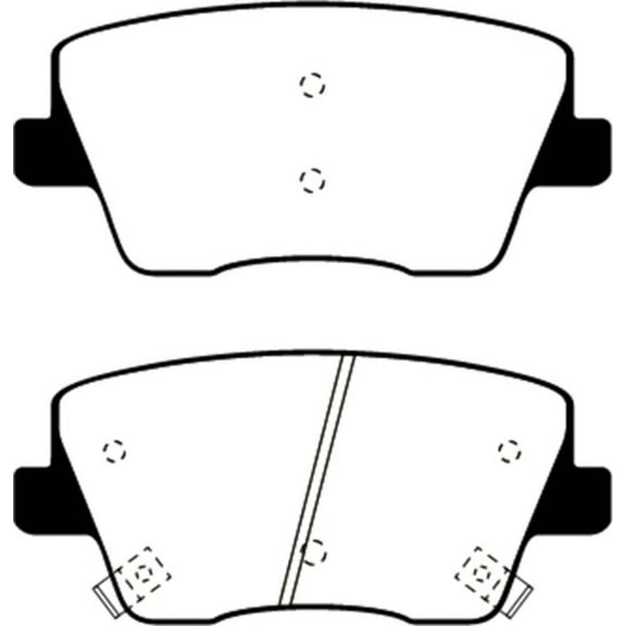 EBC Brakes Yellowstuff 4000 Series Street and Track Brake Pad Set Fits select: 2019-2021 HYUNDAI VELOSTER, 2022-2023 HYUNDAI ELANTRA N