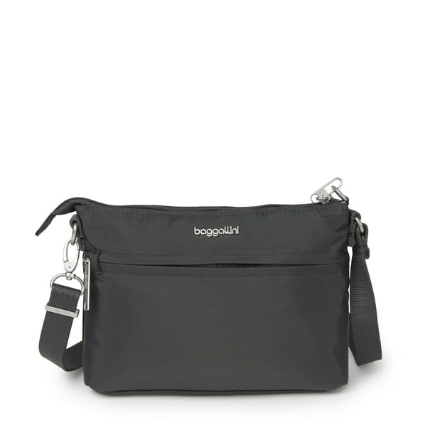 Bandolera Baggallini Securtex® antirrobo Memento Charcoal