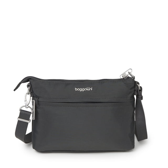 Bandolera Baggallini Securtex® antirrobo Memento Charcoal