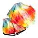 thumbnail image 3 of Conjunto de verano para niña REDARER con efecto tie-dye: top de manga corta con bolsillo y pantalones cortos transpirables, ropa informal ligera, talla 9-10 años, 3 of 4