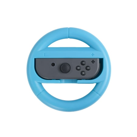 Nintendo Switch Wheel by Insten Joy-Con Protective Steering Wheel Handle Grip [Extra Protection] for Nintendo Switch Joy Con Left/Right Controller Racing Game (Best Steering Wheel Controller)