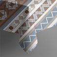 thumbnail image 5 of Brown Geometric Striped Pattern Rectangle Tablecloth 60"x120",Waterproof Polyester Rectangle Table Cloth, Wipeable Spillproof Polyester Tablecloth for Dining, Camping, Indoor and Outdoor, 5 of 6