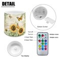 thumbnail image 6 of Kuiaobaty 4 PCS Flameless LED Candle with 4H 8H Timer Remote Retro Butterfly Sunflower Electric Pillar Candle with Color Changing Control for Room Fall Wedding Christmas Decor, 6 of 7