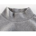 thumbnail image 4 of TOOYOU Boys Summer T-Shirt Unisex Kids Soft Long Sleeve Stand-Up Collar Turtleneck Shirts Size 2-3 Years Grey, 4 of 8
