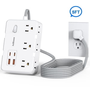JcBlaon 10-Outlet Surge Protector with USB Charging Ports