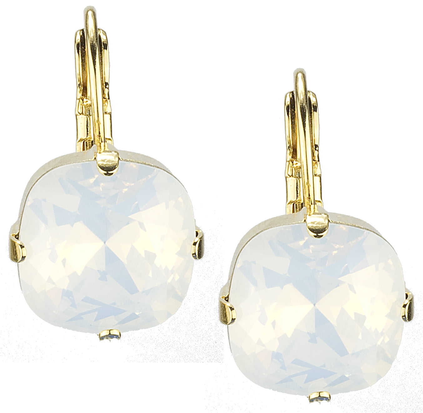 Details about   NEW COLLECTION! 18k Rose Gold Pave Baguette Diamond Gemstone Opal Stud Earrings 