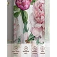 thumbnail image 3 of Pink Floral Blossom Sheer Curtains for Living Room Bedroom Spring Vintage Botanical Flowers Sheer Curtains 84 Inch Long 2 Panels Set Light Filtering Curtain Window Treatments Drapes for Dining Room, 3 of 6