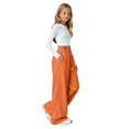 thumbnail image 2 of Ruyang Girls Wide Leg Cargo Sweatpants Kids Baggy Casual Elastic Waist Track Sweat Pants with Pockets Y2k Hip Hop Skater Streetwear, 2 of 9
