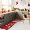 thumbnail image 4 of Christmas Kitchen Rugs and Mats Non Skid Washable Set of 2, Cute Santa Bear Kitchen Floor Mats, Xmas Red Kitchen Runner Rug, Winter Kitchen Decor, 4 of 6