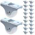 thumbnail image 1 of 20 piezas ruedas direccionales de 1 pulgada ruedas direccionales silenciosas ruedas de goma, 1 of 6