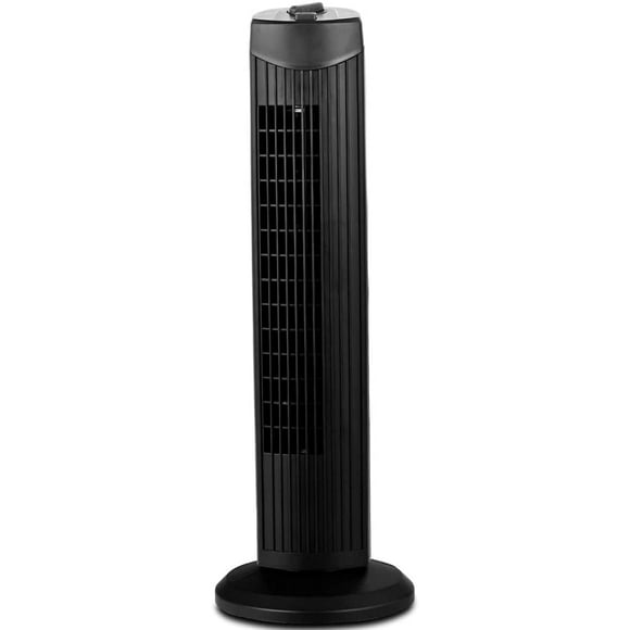 FANTASK Ventilador de torre, ventilador oscilante silencioso de 28 pulgadas, 3 velocidades y modos de viento, ventilador de refrigeración de pie sin aspas, ventilador circulador de aire para el hogar,