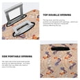 thumbnail image 3 of Fuzoiu Roosters In Floral Print Suitcase Cover,Washable Luggage Covers for Suitcase,Elastic Luggage Protector Cover,Scratch Resistant Travel Suitcase Covers-Large, 3 of 7