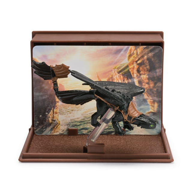 Dreamworks Dragons, How to Train Your Dragon, World of Berk: Book of Dragons, Collectible Dragon & Card with Display Stand for Ages 4 and up (Styles May Vary)