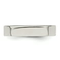 thumbnail image 5 of Chisel QWFB040-10 4 mm Sterling Silver Flat Band, Size 10, 5 of 7