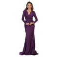 thumbnail image 1 of Classy Long Sleeve Evening Gown, 1 of 1
