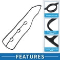 thumbnail image 4 of Unique Bargains Valve Cover Gasket No.1121431010 for TOYOTA 4RUNNER 4.0L V6 2003-2009 Cylinder Head Valve Seal Gasket, 4 of 6