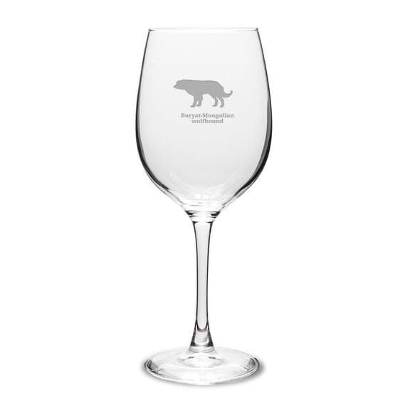 Buryat-Mongolian Wolfhound 16 oz Classic White Wine Glass