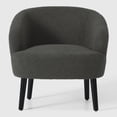 thumbnail image 4 of WestinTrends Alexandria 29" Wide Mid Century Modern Club Barrel Accent Armchair, Set of Two, Charcoal Gray, 4 of 8