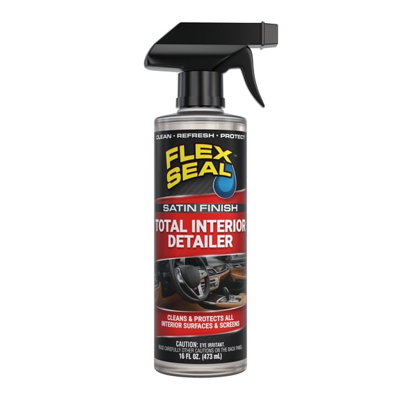 Flex Seal Satin Finish Total Interior Detailer, Car Interior Cleaner & Protectant, 16 oz
