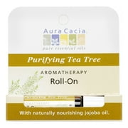 Aura Cacia Aromatherapy Roll-On, Purifying Tea Tree, 0.31 Fl Oz