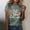 Green, variant on Graphic Tennis Tees for Women T-Shirts T Women's Fall For Jesu He Never Leaves Autumn Vibe Printed T Shirt Comfort Top for Everyday Wear Black S