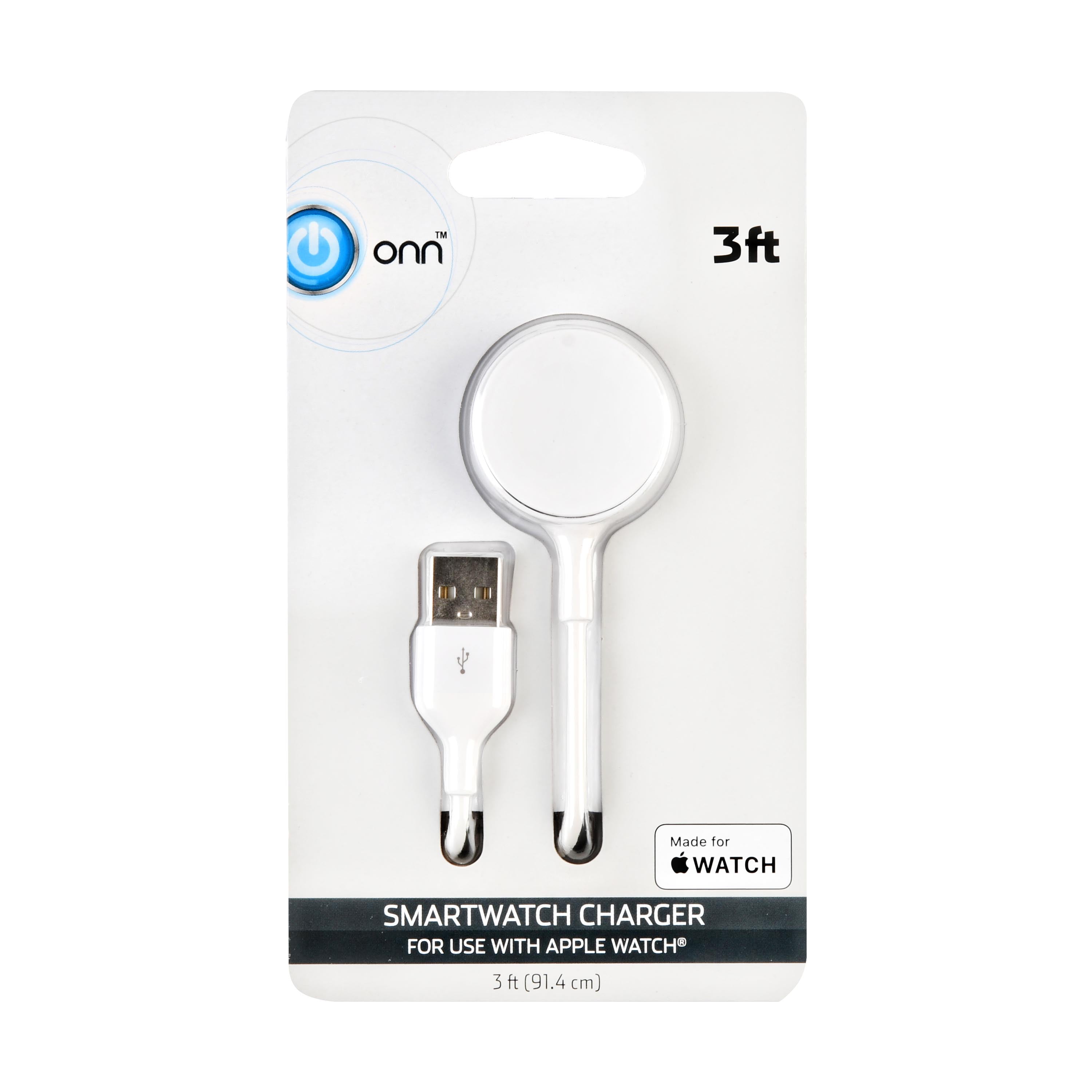 Onn Apple Watch Charging Cable 3 