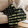 thumbnail image 3 of Camo Throw Blanket Warm Fuzzy Plush Bed Blanket Fleece 40x50 Inch Flannel Blanket Camouflage American Flag Theme Stripes Lightweight Blanket Throw for Sofa Bed Couch, 3 of 6