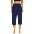 thumbnail image 7 of Tumotour Athletic Casual Shorts For Women Spring Summer Shorts With Pocket Elastic Waist Straight Half Shorts Cropped Pants Sport Pants Gym Workout Shorts, 7 of 7