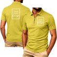 thumbnail image 2 of VBVC Men's Custom Personalized Quarter Zip Shirt , Short Sleeve Work Team Golf Top For Men, Yellow , S-3XL, 2 of 8