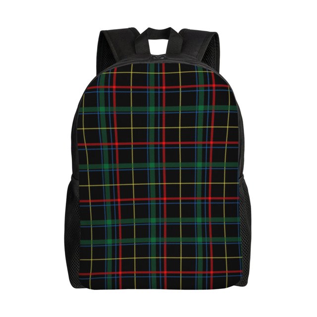 Easygdp Buffalo Plaid Dark Green Mochila Versátil y Elegante: Comodidad, Almacenaje y Durabilidad para la Universidad, Trabajo, Viajes y Uso Diario