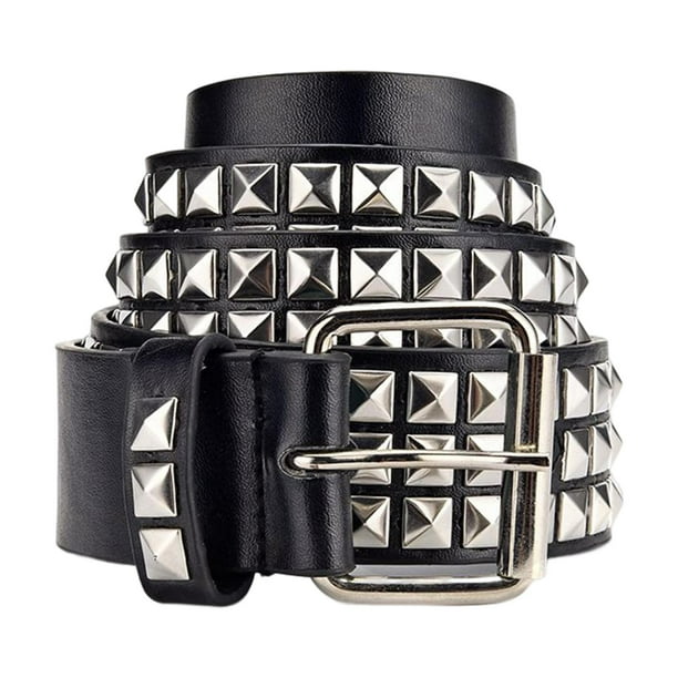 Studded Belt Metal Punk Rock Rivet Belts for Women/Men Punk Leather Belt  Gothic Belt Accessories for Jeans Pants : : Clothing, Shoes 