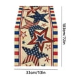 thumbnail image 3 of Lzobxe Patriotic Table Runner Independence Day Modern and Art Paint Tablecloth for Art Theme Birthday and 250th Anniversary Festive Dining Table Decor, 3 of 8