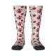 thumbnail image 1 of Balery Leaves And Anemone Flowers In Red Grey Calcetines novedosos Calcetines deportivos Calcetines hasta la rodilla Calcetines de algodón Calcetines originales y geniales, 1 of 6