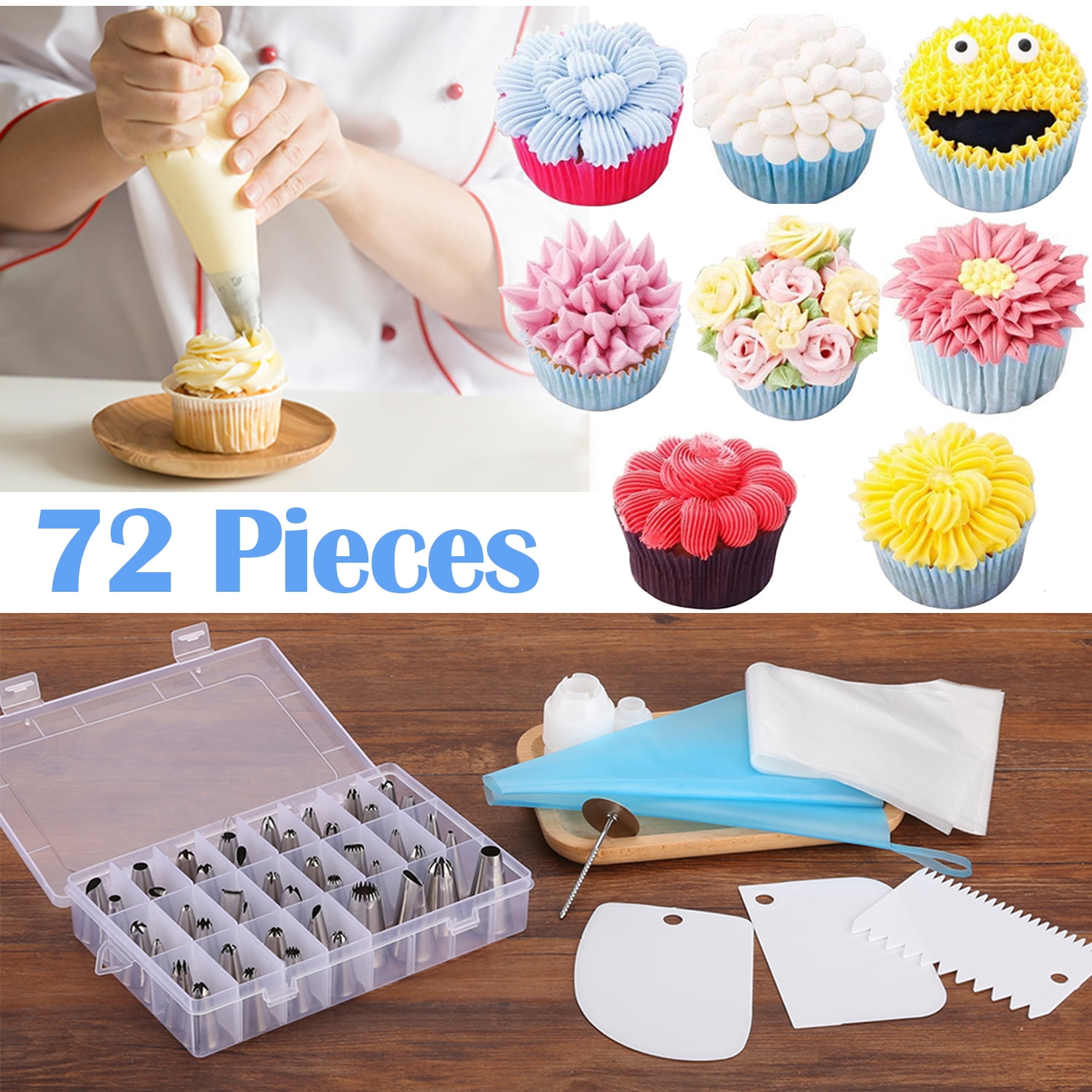 Rackaphile 72 Piece Stainless Steel Russian CupCake
