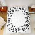 thumbnail image 5 of Manfei Gray Cheetah Print Twin Sheet Sets, Wild Animal Twin Fitted Sheet, Aesthetic Leopard Print Flat Sheet, Super Cozy Room Decor 3-Piece, 5 of 7