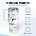 thumbnail image 6 of Christian Gifts for Women God Tumbler 40oz Child of God Gifts Coffee Travel Cup - Inspirational Religious Birthday Catholic Spiritual Gift for Sister Friends, Baptism Confirmation Gift for Girls, 6 of 6