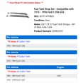 thumbnail image 2 of Fuel Tank Strap Set - Compatible with 1975 - 1996 Ford F-250 GAS 1976 1977 1978 1979 1980 1981 1982 1983 1984 1985 1986 1987 1988 1989 1990 1991 1992 1993 1994 1995, 2 of 2