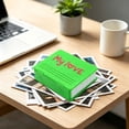 thumbnail image 4 of Folding Photo Storage Box - Portable Mini Photo Album - My Love Photo organizer - Compact Photo Keeper for Treasured Memories, Green, JKODE, 4 of 6