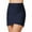 Dark Blue, variant on Women High Waist Swim Shorts - 82% Nylon+18% Spandex - Drawstring Waist, Sexy Casual - Beach/Pool - US S-XXL, Solid Color