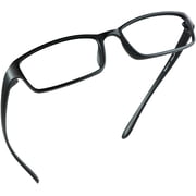 LifeArt Blue Light Blocking Glasses, Anti Eyestrain, Computer Reading Glasses, Gaming Glasses, TV Glasses for Women Men, Anti Glare (Black, +2.75 Magnification)