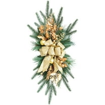 Christmas Upside Down Tree Wreath Front Door Hanging Ornaments Front Door Tree Wreath Christmas Hanging Decoration